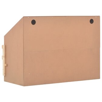 Kippenlegkast 3 compartimenten 93x40x65 cm massief grenenhout
