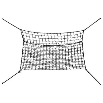 Hooinetten 2 st 150x90 cm rechthoekig polypropeen zwart