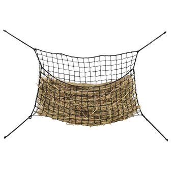Hooinetten 2 st 150x90 cm rechthoekig polypropeen zwart