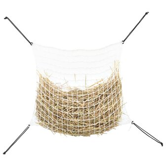 Hooinetten 2 st 100x90 cm rechthoekig polypropeen wit