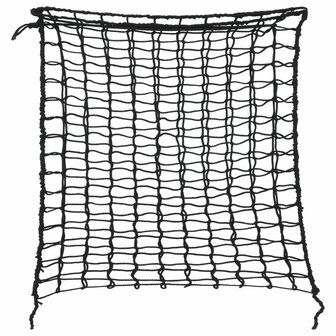 Hooinetten 2 st 75x75 cm vierkant polypropeen zwart