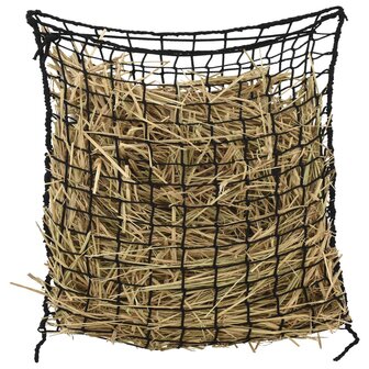 Hooinetten 2 st 75x75 cm vierkant polypropeen zwart