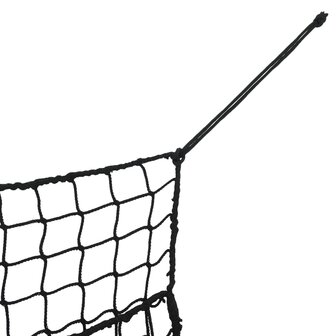 Hooinetten 2 st 90x60 cm rechthoekig polypropeen zwart