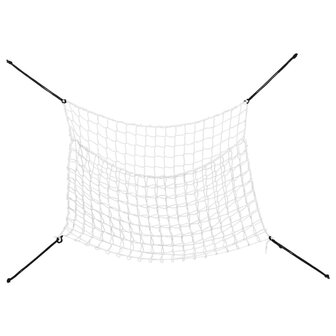 Hooinetten 2 st 90x60 cm rechthoekig polypropeen wit