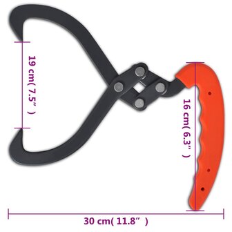 Boomtangen 4 st met PVC handvat