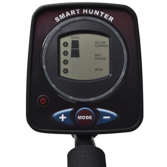 Metaaldetector met LCD-scherm zoekschijf 21cm zoekdiepte 300cm