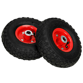 Steekwagenwielen 2 st 3,00-4 (245x82) rubber