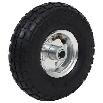 Steekwagenwielen 4,10/3,50-4 (260x83) rubber 2 st