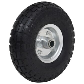 Steekwagenwielen 4,10/3,50-4 (260x83) rubber 2 st