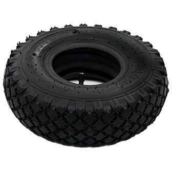 Banden/binnenbanden voor steekwagens 3,00-4 260x85 rubber 2 st