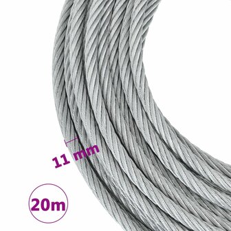 Staalkabel 1600 kg 20 m