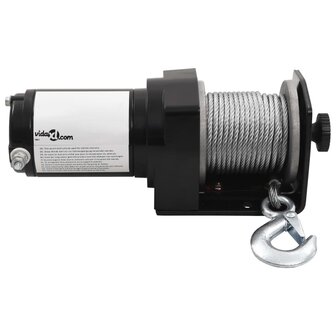 Elektrische lier 12 V 1360 kg met montageplaat en rollenvenster