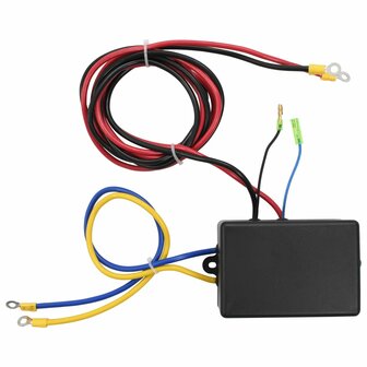 Elektrische lier 12 V 1360 kg met montageplaat en rollenvenster