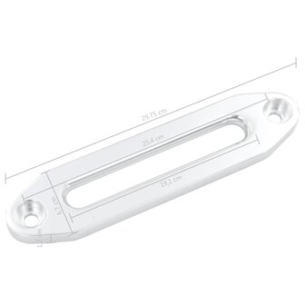 Rollenvenster voor lier 254 mm aluminium zilverkleurig
