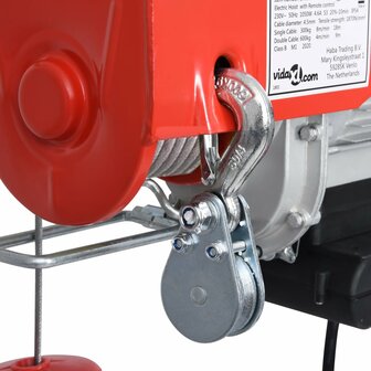Lier elektrisch draadloos afstandsbediening 1000 W 300/600 kg