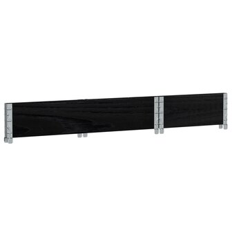 Palletopzetrand 100x50 cm massief grenenhout zwart