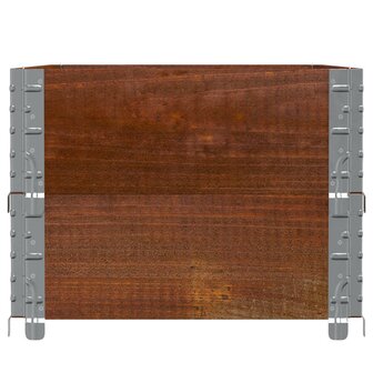 Palletopzetranden 2 st 100x50 cm massief grenenhout bruin