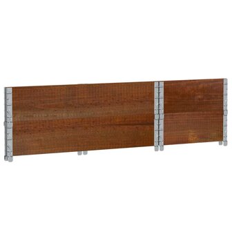 Palletopzetranden 2 st 100x50 cm massief grenenhout bruin