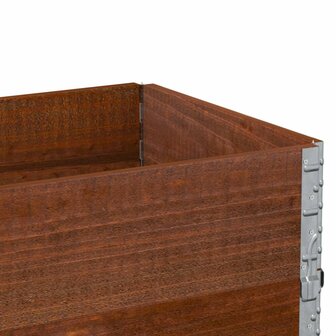 Palletopzetranden 2 st 100x50 cm massief grenenhout bruin