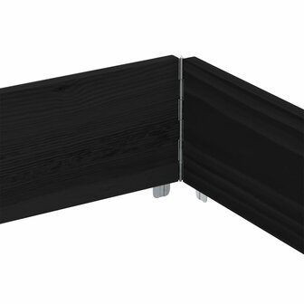 Palletopzetrand 150x100 cm massief grenenhout zwart