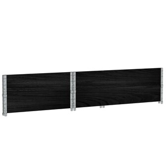 Palletopzetranden 2 st 120x80 cm massief grenenhout zwart