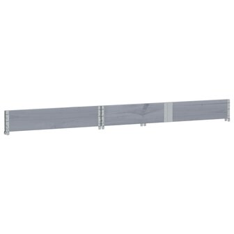 Palletopzetrand 150x50 cm massief grenenhout grijs