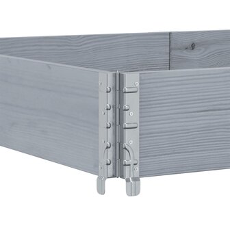 Palletopzetrand 150x50 cm massief grenenhout grijs
