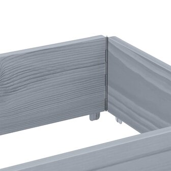 Palletopzetrand 150x50 cm massief grenenhout grijs