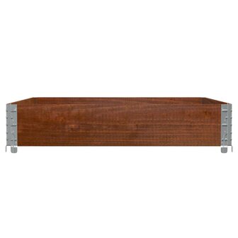 Palletopzetrand 100x100 cm massief grenenhout bruin