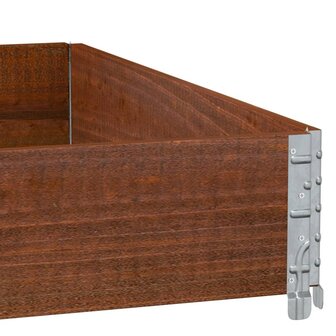 Palletopzetrand 100x100 cm massief grenenhout bruin