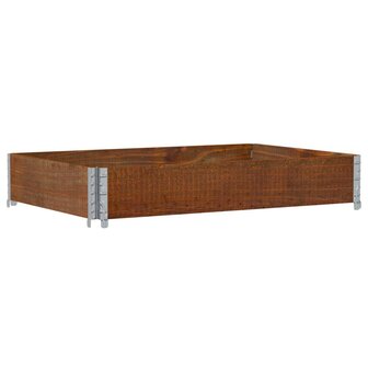 Palletopzetrand 120x80 cm massief grenenhout bruin
