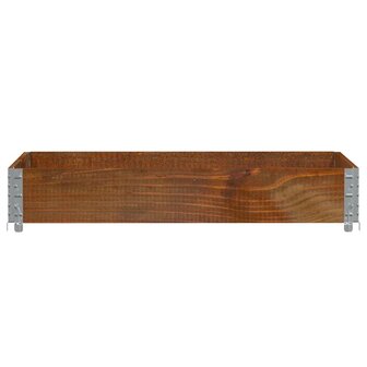 Palletopzetrand 120x80 cm massief grenenhout bruin