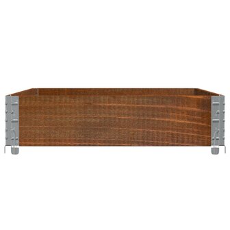 Palletopzetrand 120x80 cm massief grenenhout bruin