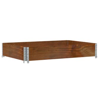 Palletopzetrand 120x80 cm massief grenenhout bruin