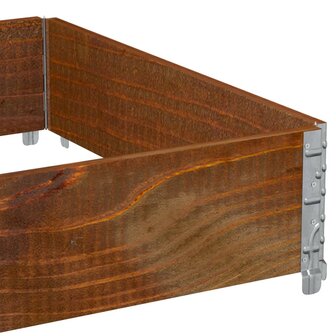 Palletopzetrand 120x80 cm massief grenenhout bruin