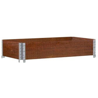 Palletopzetrand 100x50 cm massief grenenhout bruin