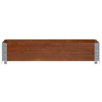 Palletopzetrand 100x50 cm massief grenenhout bruin