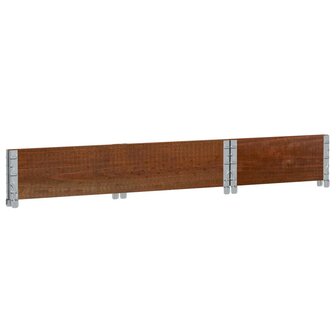 Palletopzetrand 100x50 cm massief grenenhout bruin