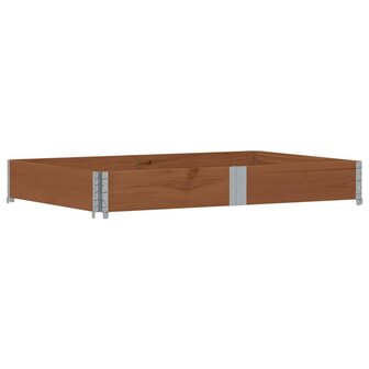 Palletopzetrand 150x100 cm massief grenenhout bruin