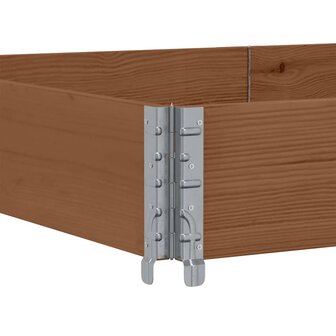 Palletopzetrand 150x100 cm massief grenenhout bruin