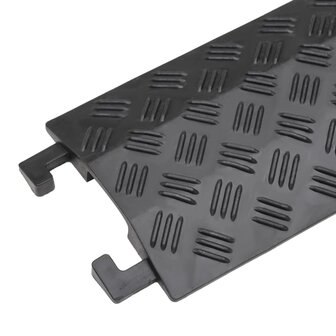 Kabelbeschermers drempel 2 st 98,5 cm zwart