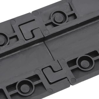 Kabelbeschermers drempel 2 st 98,5 cm zwart