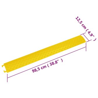 Kabelbeschermers drempel 2 st 98,5 cm geel