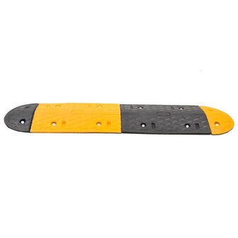 Verkeersdrempel 129x32,5x4 rubber geel en zwart
