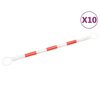 Pylonstangen inklapbaar 10 st 116-197 cm