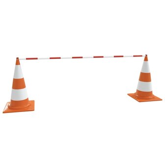 Pylonstangen inklapbaar 10 st 116-197 cm