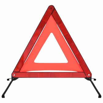 Gevarendriehoeken 4 st 56,5x36,5x44,5 cm rood