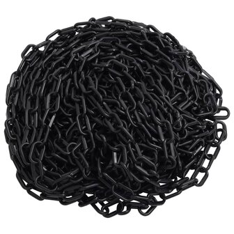 Veiligheidsketting &Oslash; 8 mm 30 m kunststof zwart