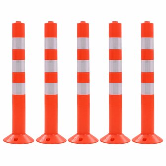 Verkeerspalen 75 cm kunststof 5 st