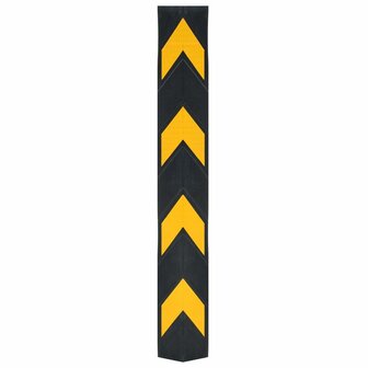 Hoekbeschermers reflecterend 80 cm rubber 10 st